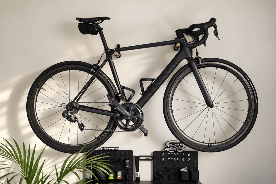 Wall Mount for Road and Gravel Bikes - StudioVelo3D